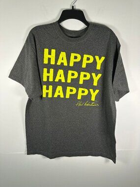 Duck Commander T-Shirt Mens XL Happy Happy Happy Yellow
